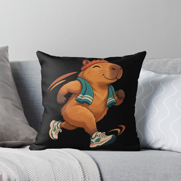Item preview, Running Capybara - Cute Jogging Animal designed and sold by JesterKrewArt.