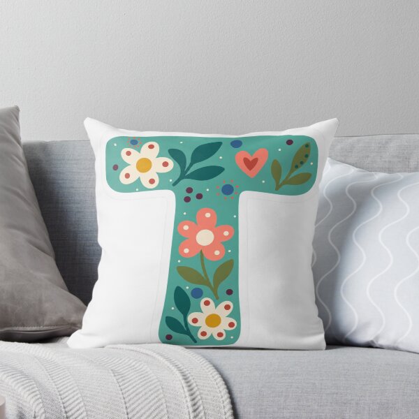 Item preview, Floral Letter T– Inspirivity Monogram Sticker designed and sold by Inspirivity.