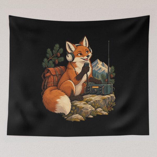 Item preview, Fox Field Radio Operator in the Pines designed and sold by JesterKrewArt.