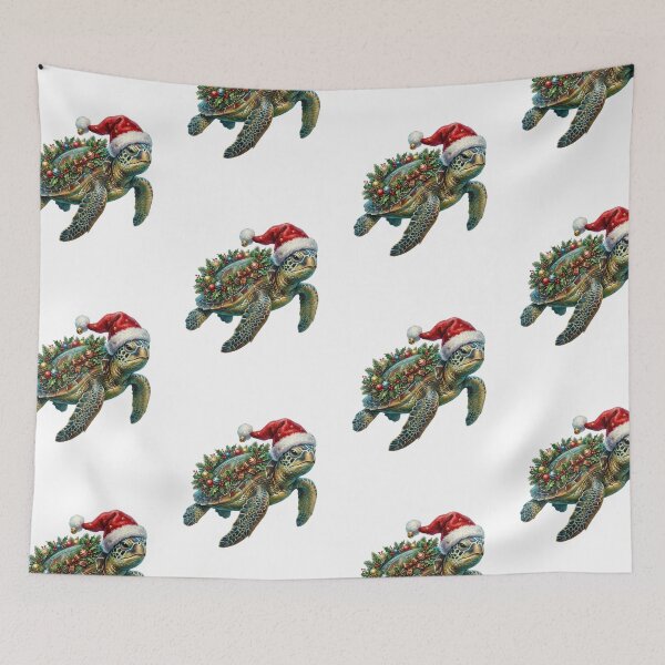 Item preview,  Christmas Sea Turtle Wearing Santa Hat – Festive Ocean Holiday designed and sold by SOUFIANE1991.