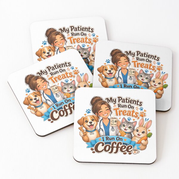 Item preview, My Patients Run on Treats, I Run on Coffee – Funny Vet Gift designed and sold by Bettybee00.