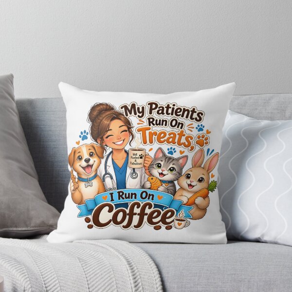 Item preview, My Patients Run on Treats, I Run on Coffee – Funny Vet Gift designed and sold by Bettybee00.