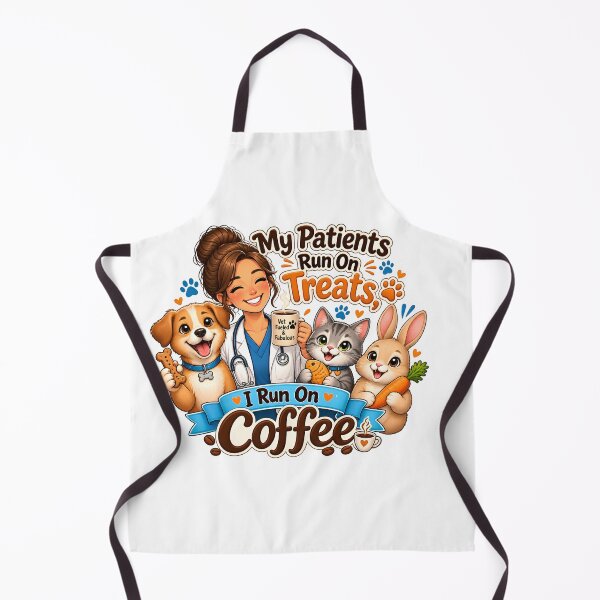 Item preview, My Patients Run on Treats, I Run on Coffee – Funny Vet Gift designed and sold by Bettybee00.