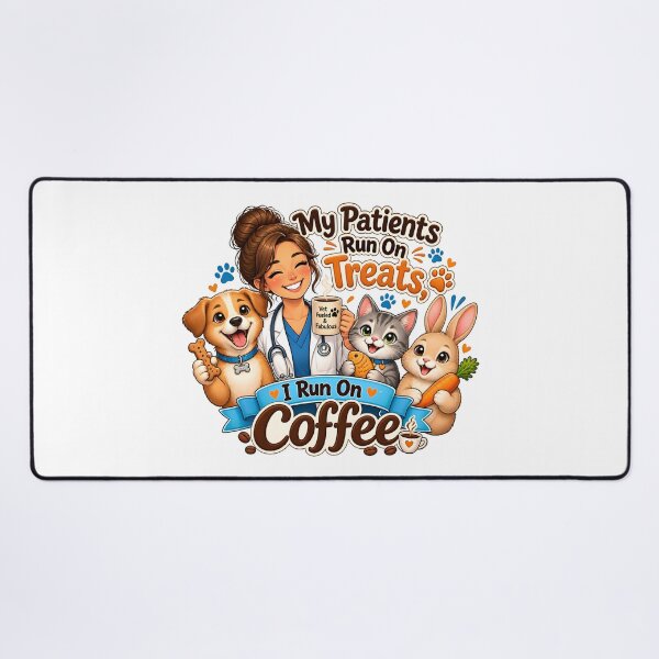 Item preview, My Patients Run on Treats, I Run on Coffee – Funny Vet Gift designed and sold by Bettybee00.