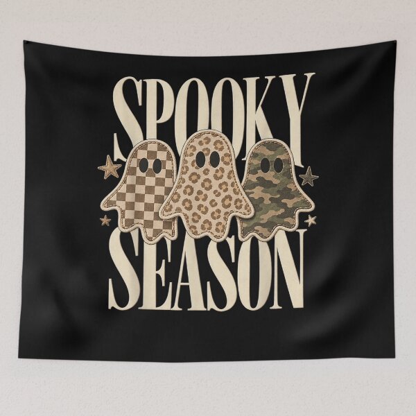 Item preview, Spooky Season Ghost Leopard Camo Checkered designed and sold by Irakalu.