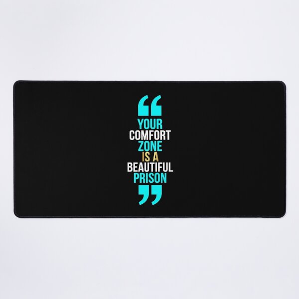 Item preview, Your Comfort Zone Is A Beautiful Prison – Motivational Quote Minimalist Typography Design designed and sold by Vibe-Vary.