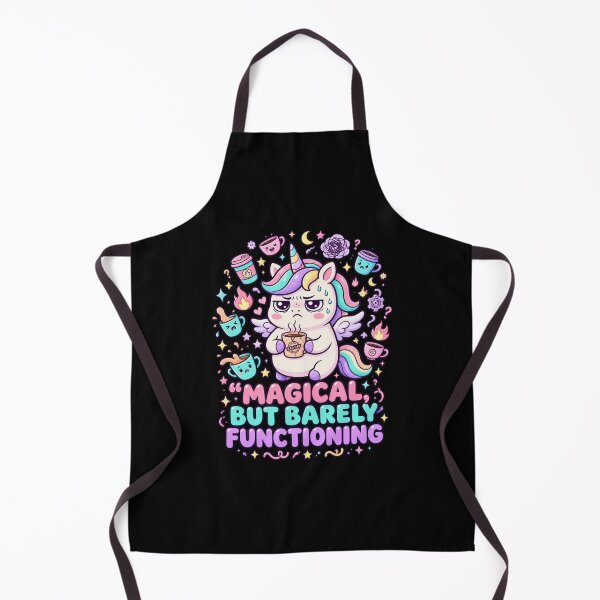 Artikelvorschau, Magical But Barely Functioning | Funny Tired Unicorn Humor entworfen und verkauft von MrDev.