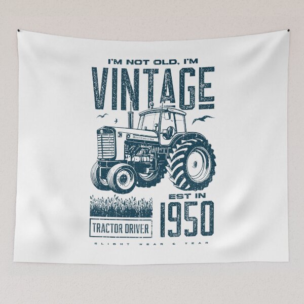 Item preview, Vintage Tractor Farmer Birthday Born In 1950 designed and sold by JRRTs.