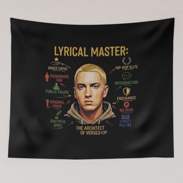 Artikelvorschau, Eminém, der lyrische Meister, der Architekt der Verse, Slim Shady entworfen und verkauft von Riissee.
