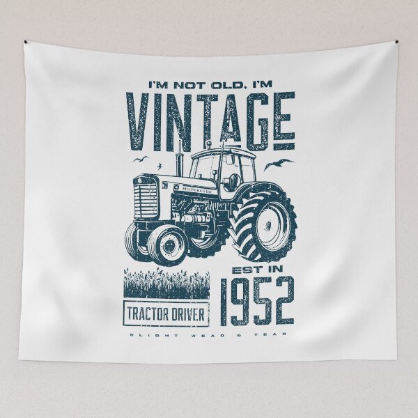 Item preview, Vintage Tractor Farmer Birthday Born In 1952 designed and sold by JRRTs.