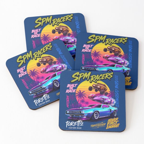 Item preview, Retro Synthwave Neon Sports Car Sunset Street Racer designed and sold by galvinbaker.