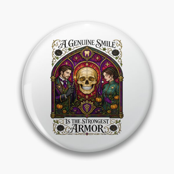 Item preview, A Genuine Smile Is the Strongest Armor – Gothic Dental designed and sold by Art-Arcade6.