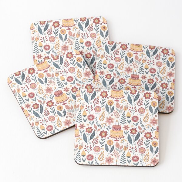 Item preview, Nordic Birthday Flowers | Scandinavian Party Folk designed and sold by Shuga-Design.