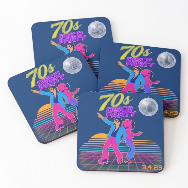 Item preview, 70s Disco Party Dancers Retro Mirror Ball Boogie Sunset designed and sold by galvinbaker.