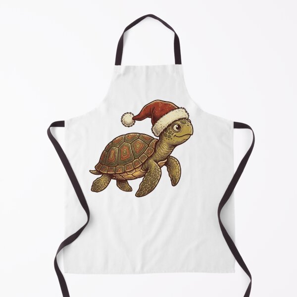 Item preview, Christmas Sea Turtle Wearing Santa Hat – Festive Ocean Holiday designed and sold by SOUFIANE1991.
