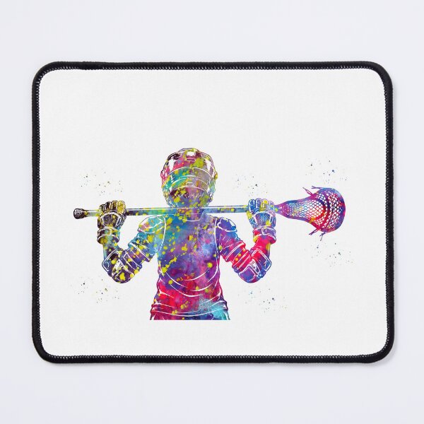 Item preview, Little Boy Lacrosse Player Watercolor Art designed and sold by Liededrom..