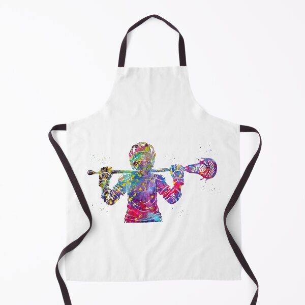 Item preview, Little Boy Lacrosse Player Watercolor Art designed and sold by Liededrom..