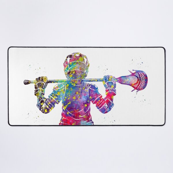 Item preview, Little Boy Lacrosse Player Watercolor Art designed and sold by Liededrom..