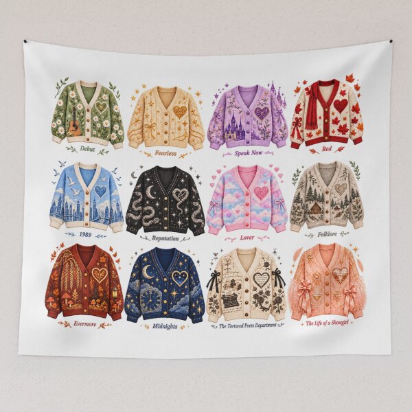 Item preview, ERAS VINTAGE CARDIGAN STICKER PACK designed and sold by taylorvinyls.