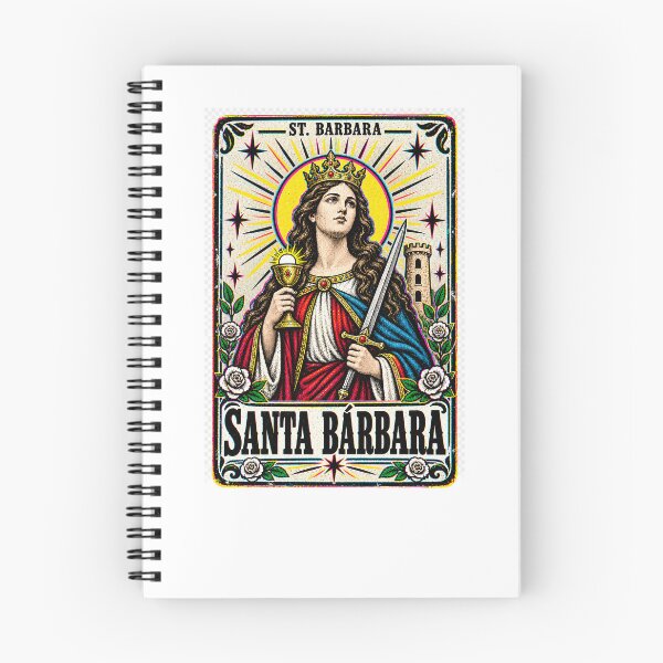 Item preview, Saint Barbara Vintage Folk Art designed and sold by El Brown Mercado.