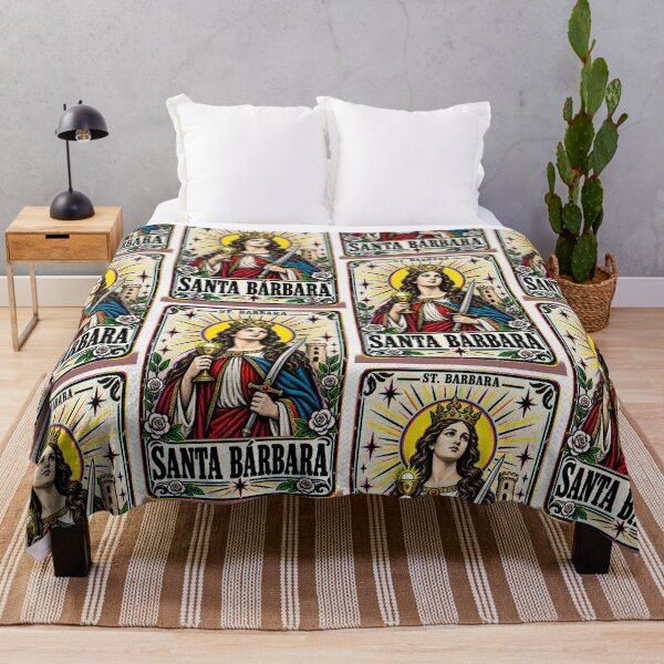 Item preview, Saint Barbara Vintage Folk Art designed and sold by El Brown Mercado.
