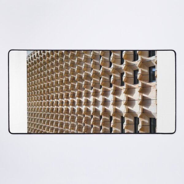 Item preview, Abstract geometric limestone facade detail of Parliament House in Valletta Malta designed and sold by goceris.