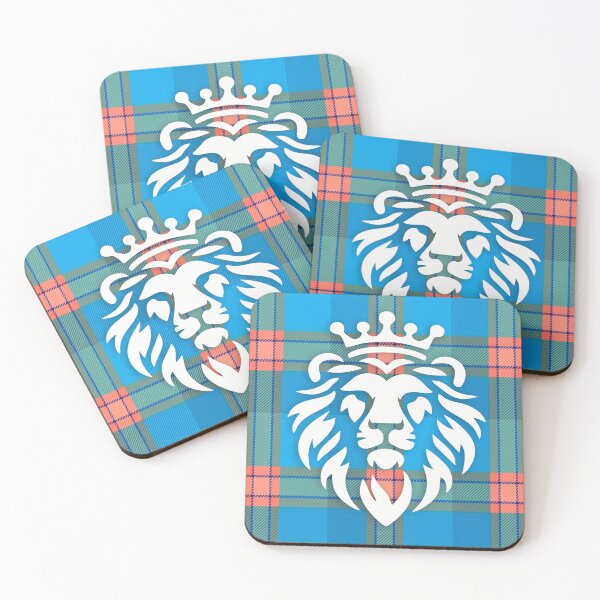 Item preview, King Lion on Plaid designed and sold by AmbientArtCo.