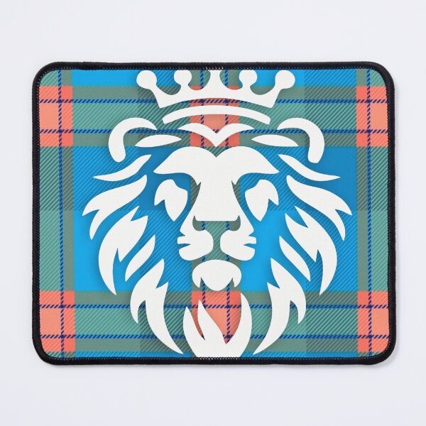 Item preview, King Lion on Plaid designed and sold by AmbientArtCo.