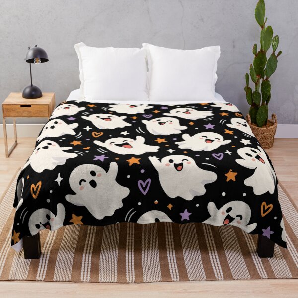 Item preview, Funny Ghosts – Spooky Halloween Seamless Pattern designed and sold by therockstuff.