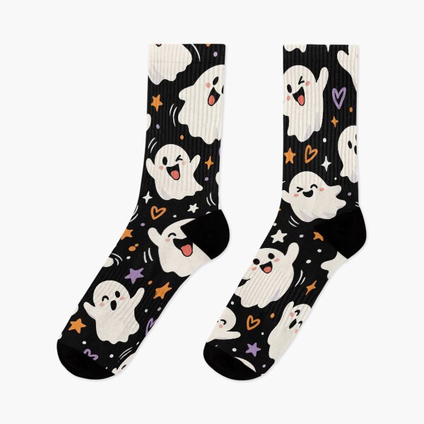 Item preview, Funny Ghosts – Spooky Halloween Seamless Pattern designed and sold by therockstuff.