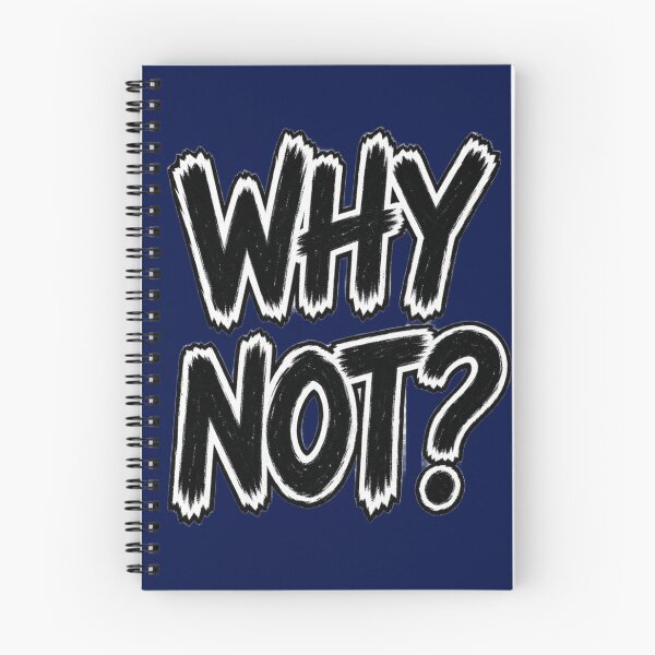 Item preview, Why Not? - Grunge Edgy Typography Art designed and sold by chicworld2026.