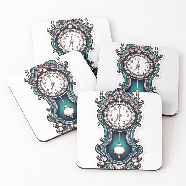 Artikelvorschau, Luxurious Grandfather Clock Tattoo Flash entworfen und verkauft von Qubivibe.