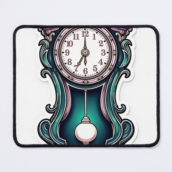 Artikelvorschau, Luxurious Grandfather Clock Tattoo Flash entworfen und verkauft von Qubivibe.