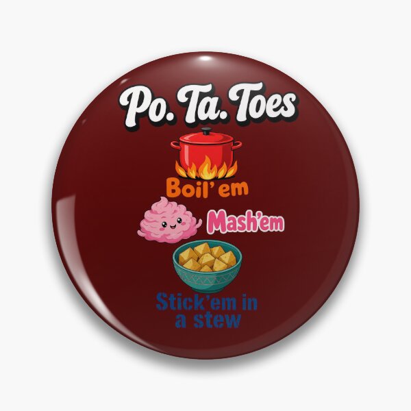 Item preview, Po-Ta-Toes Boil Em Mash Em Cute Potato Cooking Cartoon designed and sold by geraldcoop.