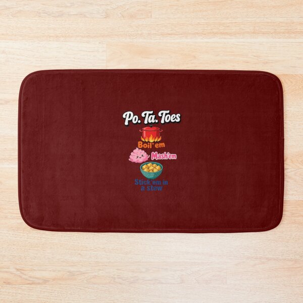 Item preview, Po-Ta-Toes Boil Em Mash Em Cute Potato Cooking Cartoon designed and sold by geraldcoop.