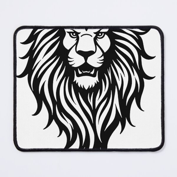 Item preview, Leo's Dino Quest - Lion Head Tattoo Flash for Paleontologists designed and sold by Qubivibe.
