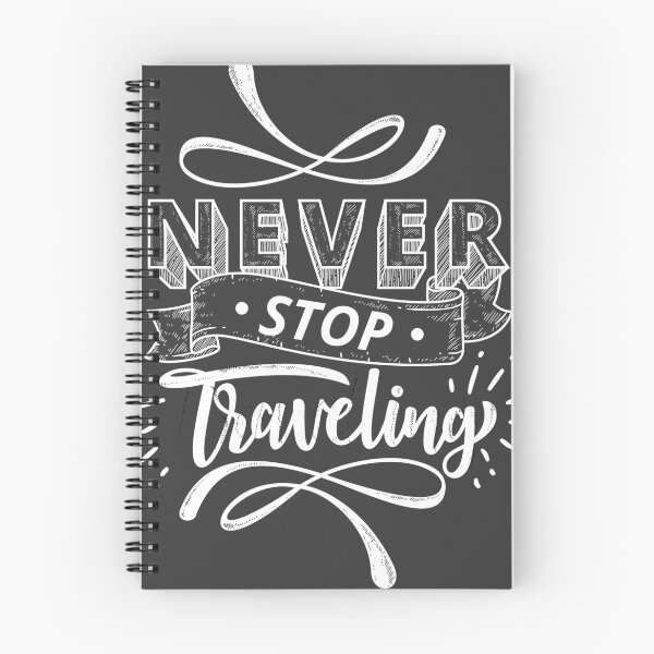 Item preview, Never Stop Traveling White Decorative Lettering designed and sold by radhakidesign.