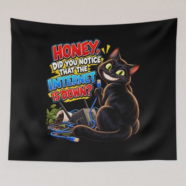 Item preview, Honey, Did You Notice That the Internet Is Down? designed and sold by signshirtz.