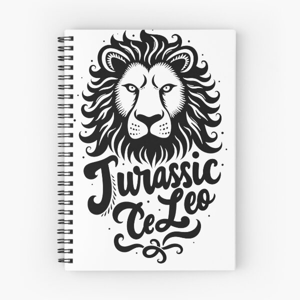 Item preview, Jurassic Leo Code: Dinosaur-Themed Lion Tattoo Flash designed and sold by Qubivibe.