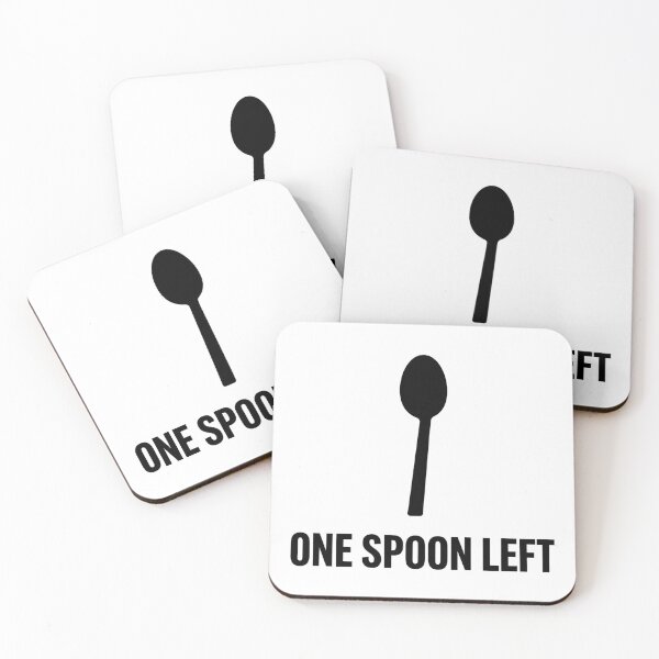 Item preview, One Spoon Left - Spoonie Energy Sticker designed and sold by DunuStore.