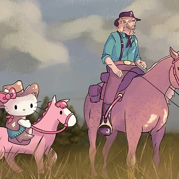 Artwork thumbnail, Howdy Kitty by Ripley-Ripster