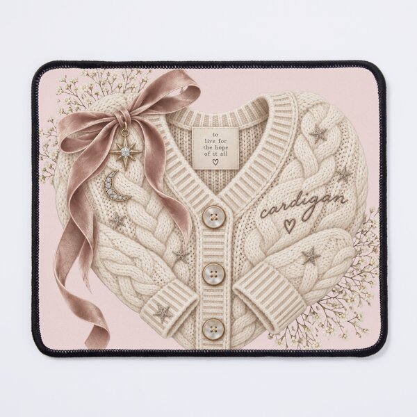 Item preview, Pink Folklore Cardigan Heart – Taylor Inspired Sweater Design designed and sold by taylorvinyls.