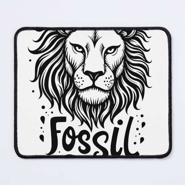 Item preview, Leo's Fossil Fry Day: Bold Lion Head Tattoo Flash designed and sold by Qubivibe.