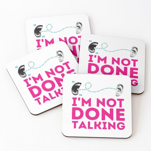 Item preview, I'm Not Done Talking Halftone Mouth and Ear designed and sold by Fani*.