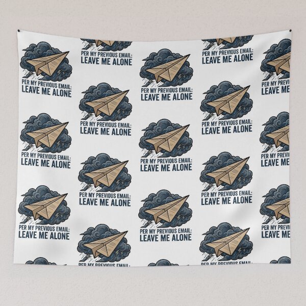 Item preview, Per My Previous Email Leave Me Alone Retro Paper Airplane Office Humor designed and sold by raedattia.