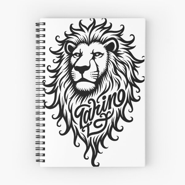 Item preview, Dino Digging Leo Lion Head Tattoo Flash designed and sold by Qubivibe.