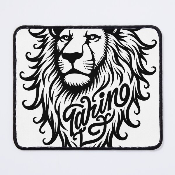 Item preview, Dino Digging Leo Lion Head Tattoo Flash designed and sold by Qubivibe.