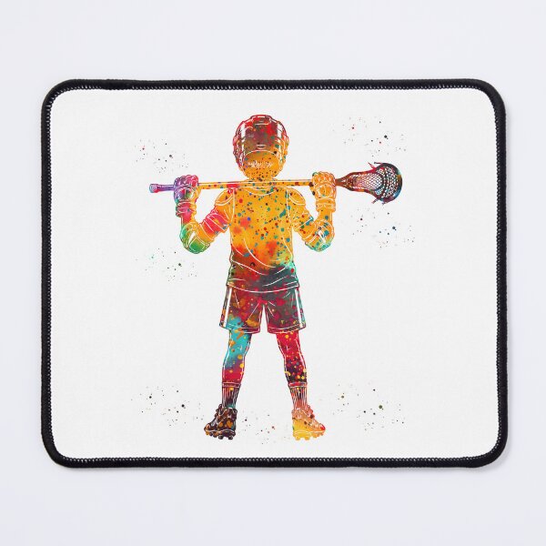Item preview, Little Boy Lacrosse Player Watercolor Art designed and sold by Liededrom..