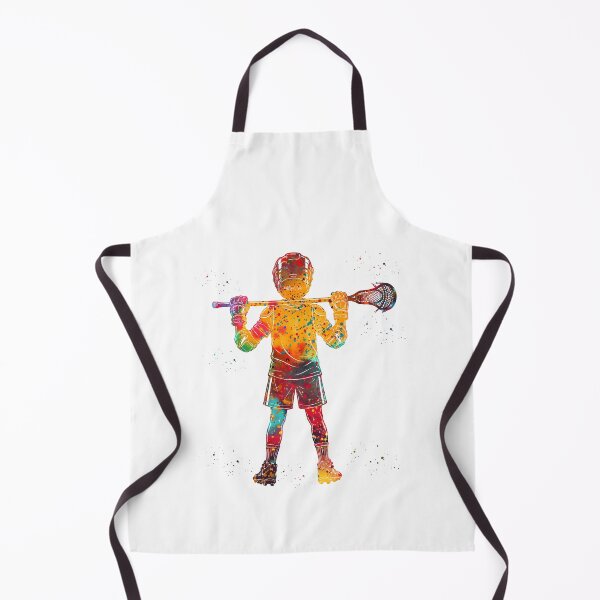 Item preview, Little Boy Lacrosse Player Watercolor Art designed and sold by Liededrom..