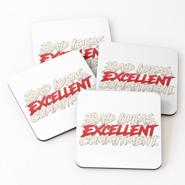 Item preview, Bad Ideas Excellent Commitment – Chaotic Text Design designed and sold by Infinitelypink.